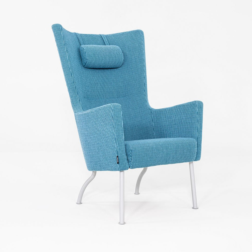 2000s Sofia Dahlen for Swedese Solino Lounge Chair Upholstered in Blue Fabric