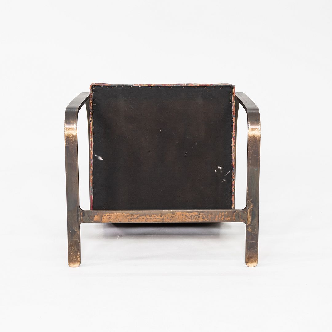 1971 Pair of Mies van der Rohe for Knoll Flat Bar Brno Chairs with Bronze Finish