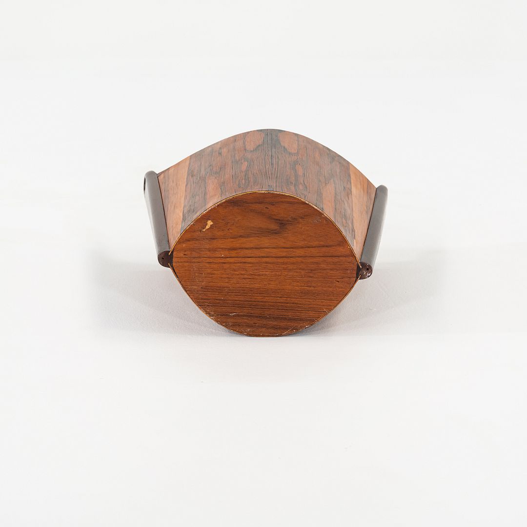 1963 Brazilian Rosewood Waste Basket Einar Barnes for P.S. Heggen Made in Norway