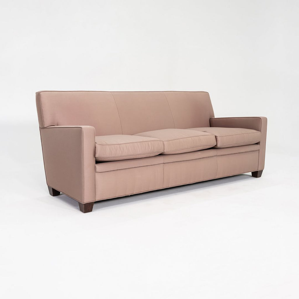 2004 Patrick Naggar for Arc International Three-Seat Twist Sofa in Griege Fabric