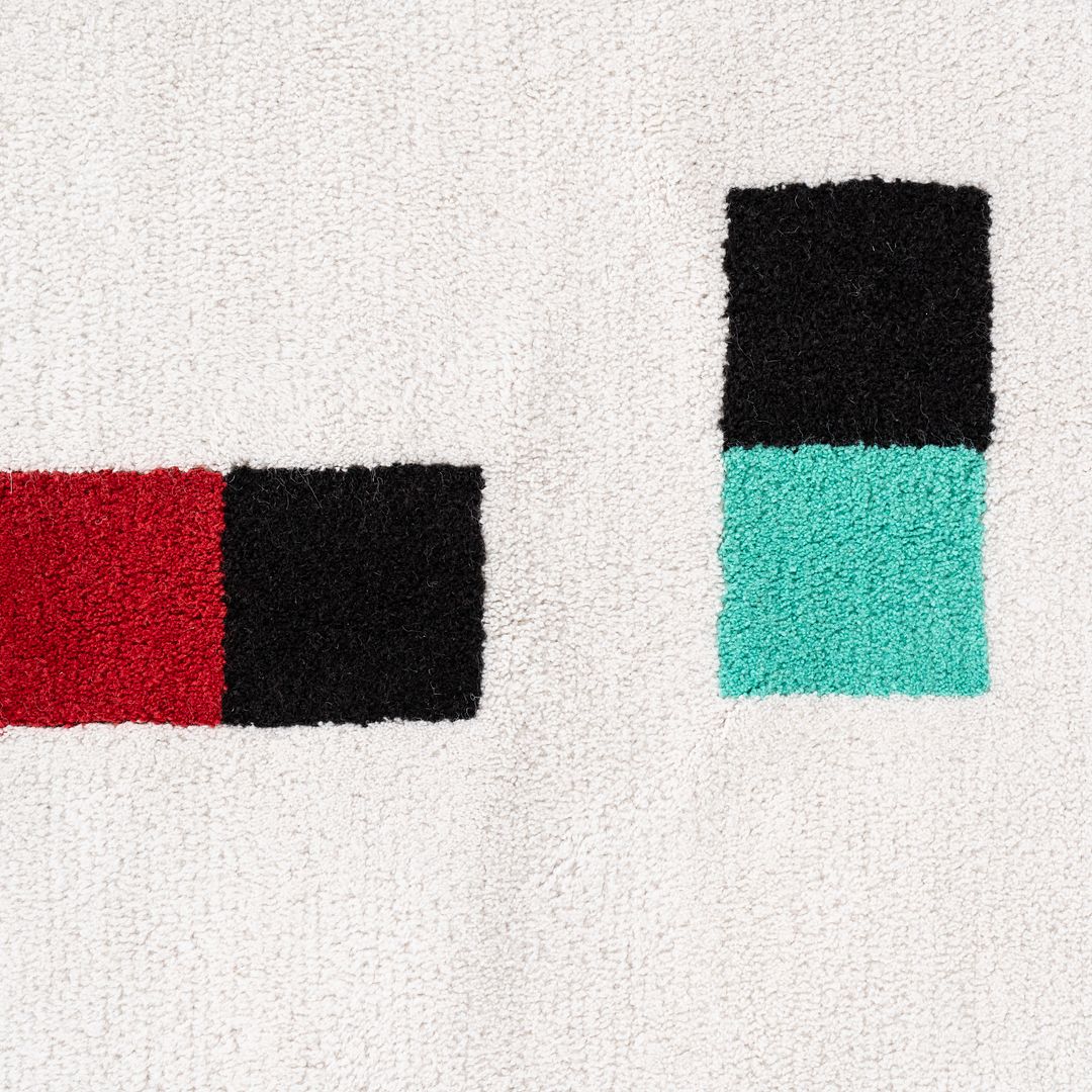 2010s Max Bill for Metrocs of Japan Rug Made with New Zealand Wool 6.5x6.5'