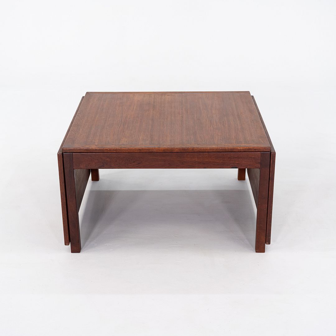 1960s Borge Mogensen for Fredericia Stolefabrik Drop Leaf Coffee Table 31x63"