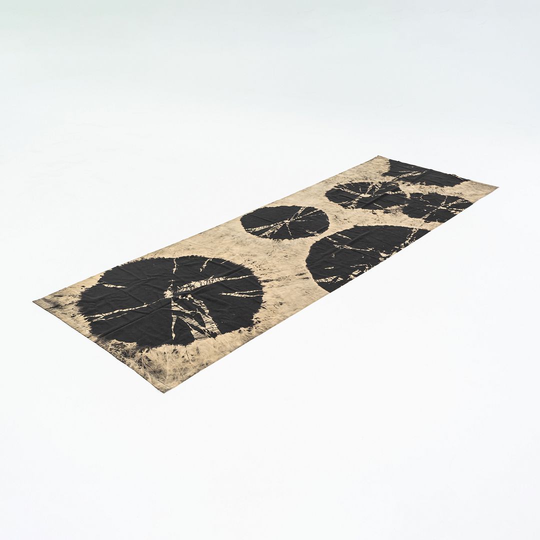 SOLD 1950s Shibori Block Print Fabric Attributed to Laverne Originals by Laverne's