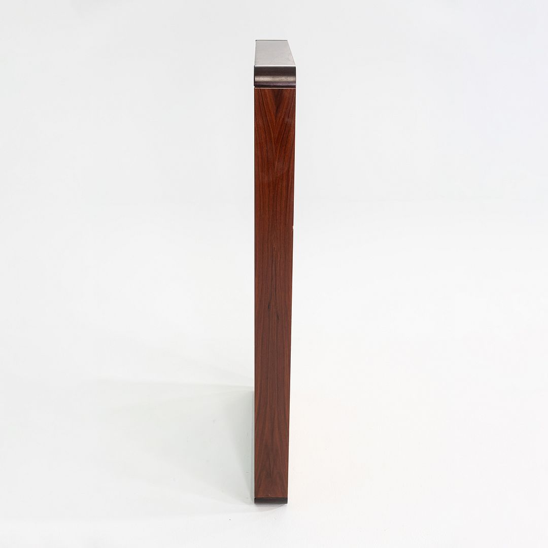 SOLD 1970s Danish Modern Rosewood Mirror with Rounded Edges 27.5 x 51 x 4 inches