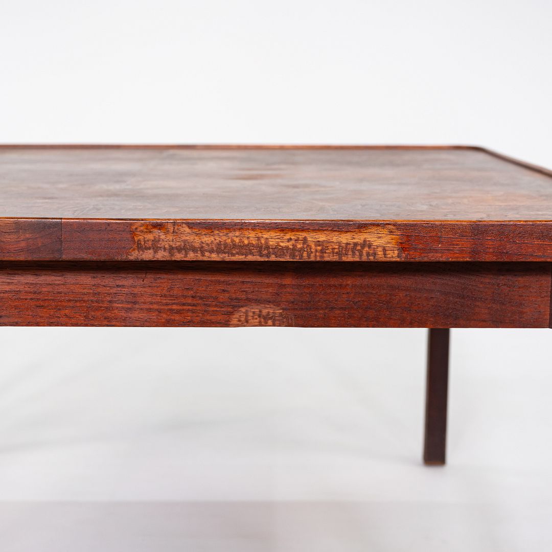 1960s Jack Cartwright for Founders Square End / Coffee Table in Walnut 32 x 32"