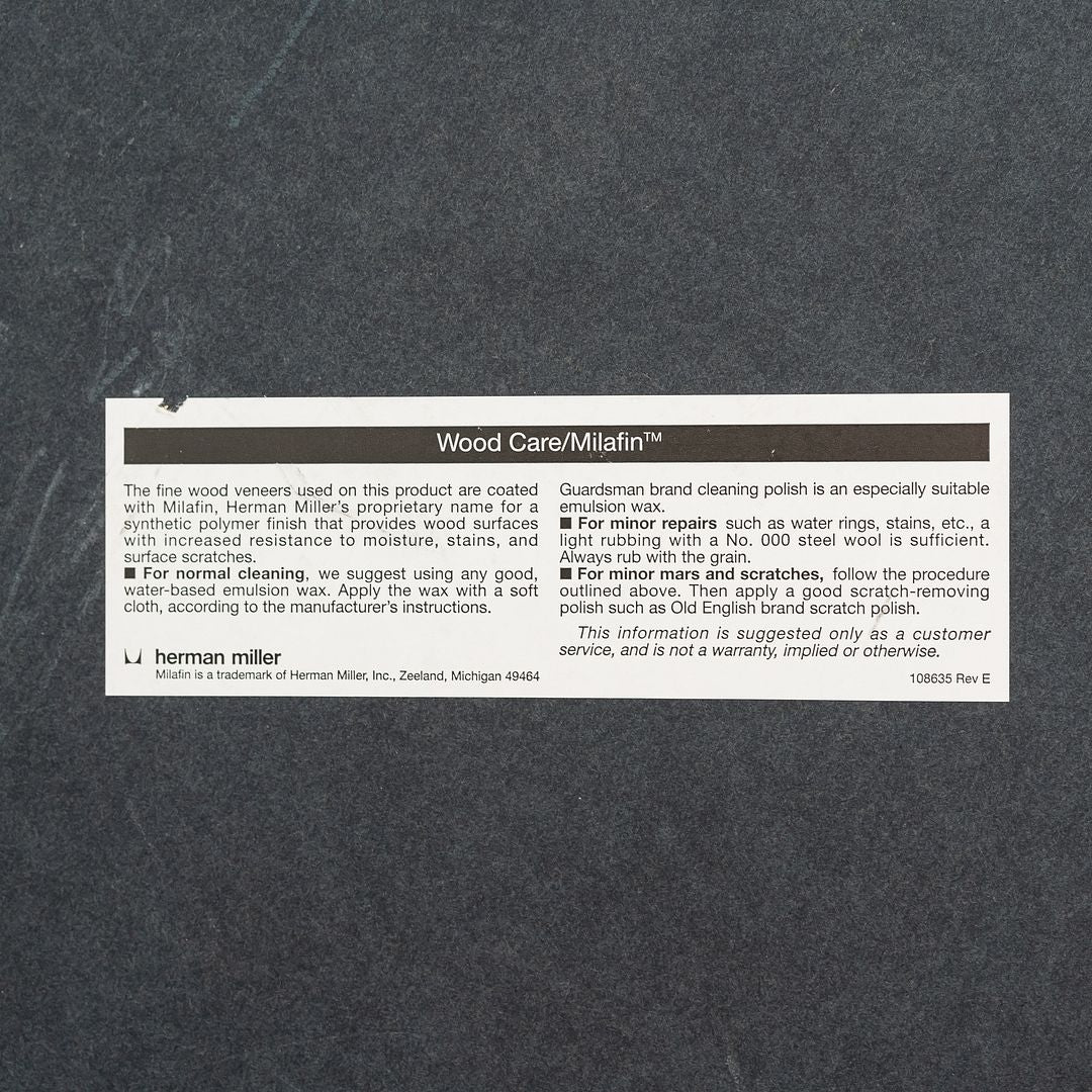 1990s Herman Miller Eames Segmented Dining Table / Conference Table in Dark Oak 36x72 3x Available