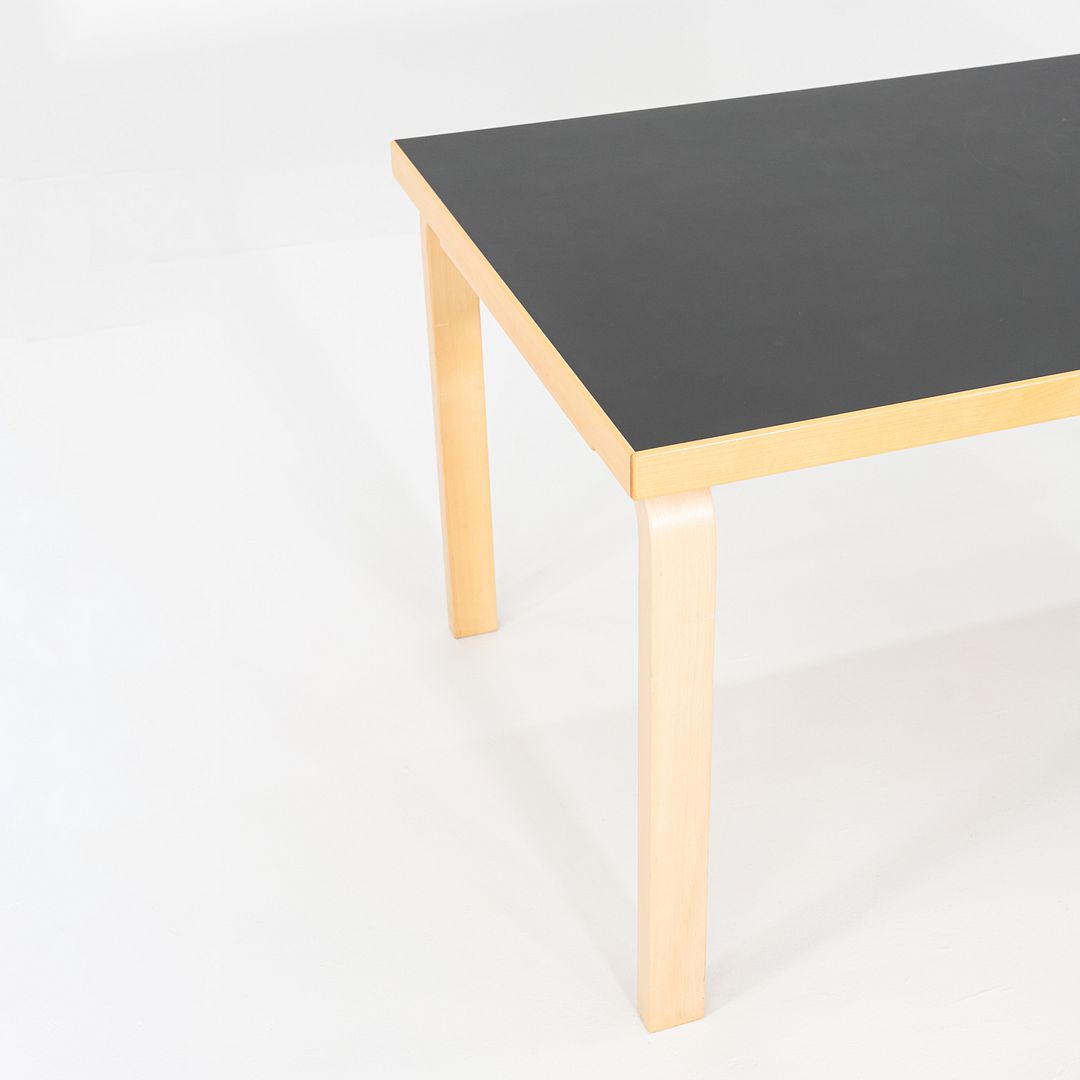 SOLD 2012 Alvar and Aino Aalto for Artek Table 81B Dining Table / Desk Black 34x54"