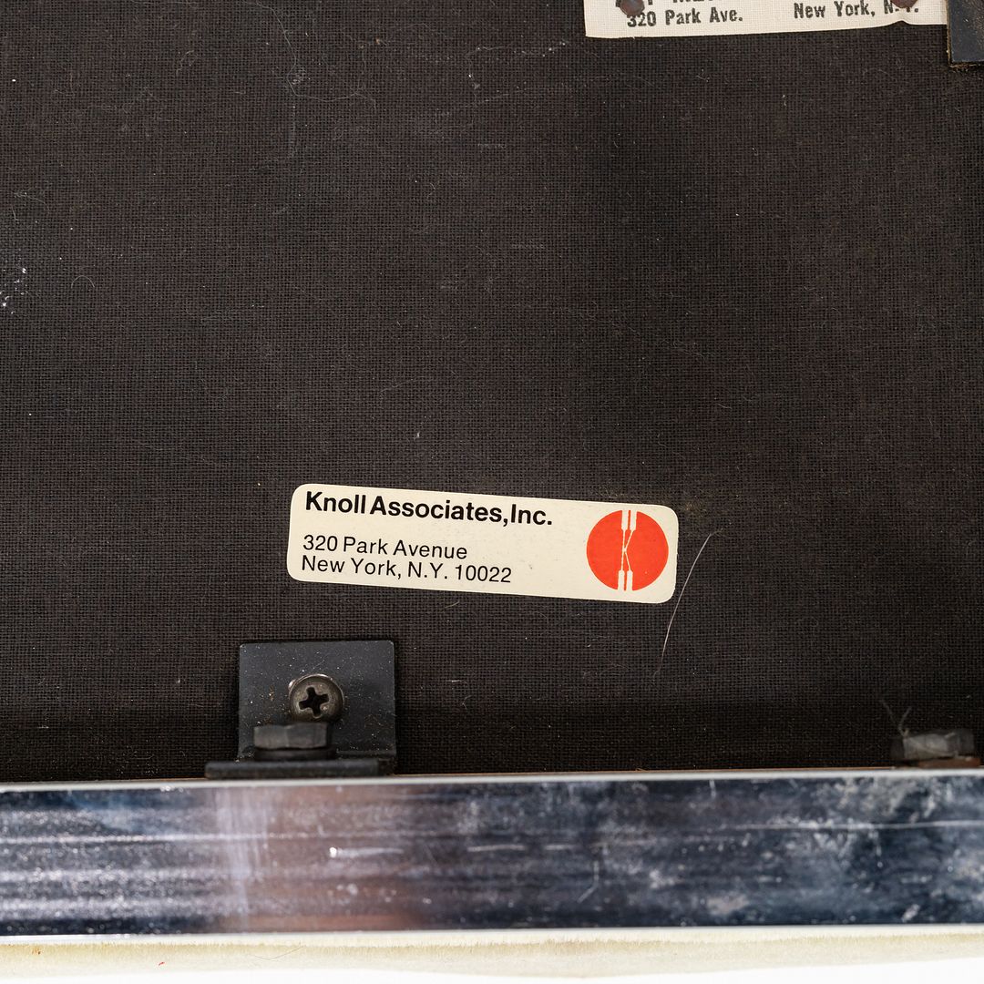 1960s Florence Knoll Chrome Bench Upholstered in Green Mohair 36x18" 2x Avail