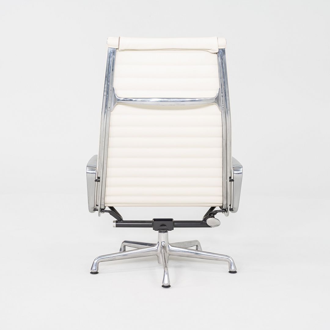 SOLD 2009 Herman Miller Eames Aluminum Group Lounge Chair with 2101 Ivory Leather