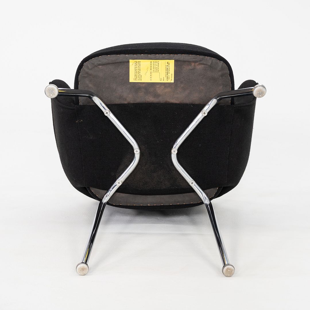 1960s Eero Saarinen for Knoll Dining Arm Chair in Grey Hopsack 8x Available