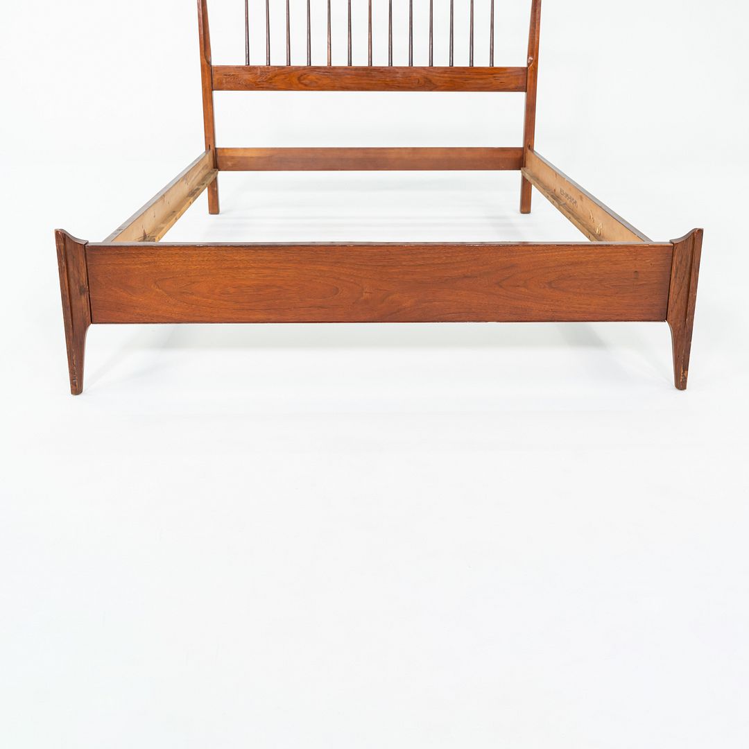 SOLD 1959 Thomasville American Black Walnut Modern Full Size Headboard / Bed Frame