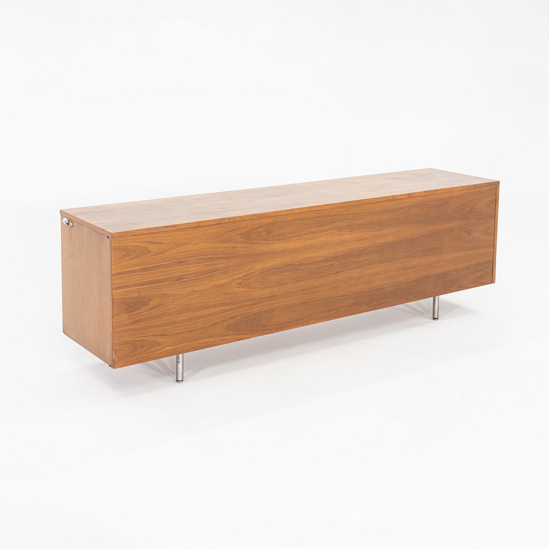 1950s George Nelson for Herman Miller Walnut and Steel Credenza 80x18 inches