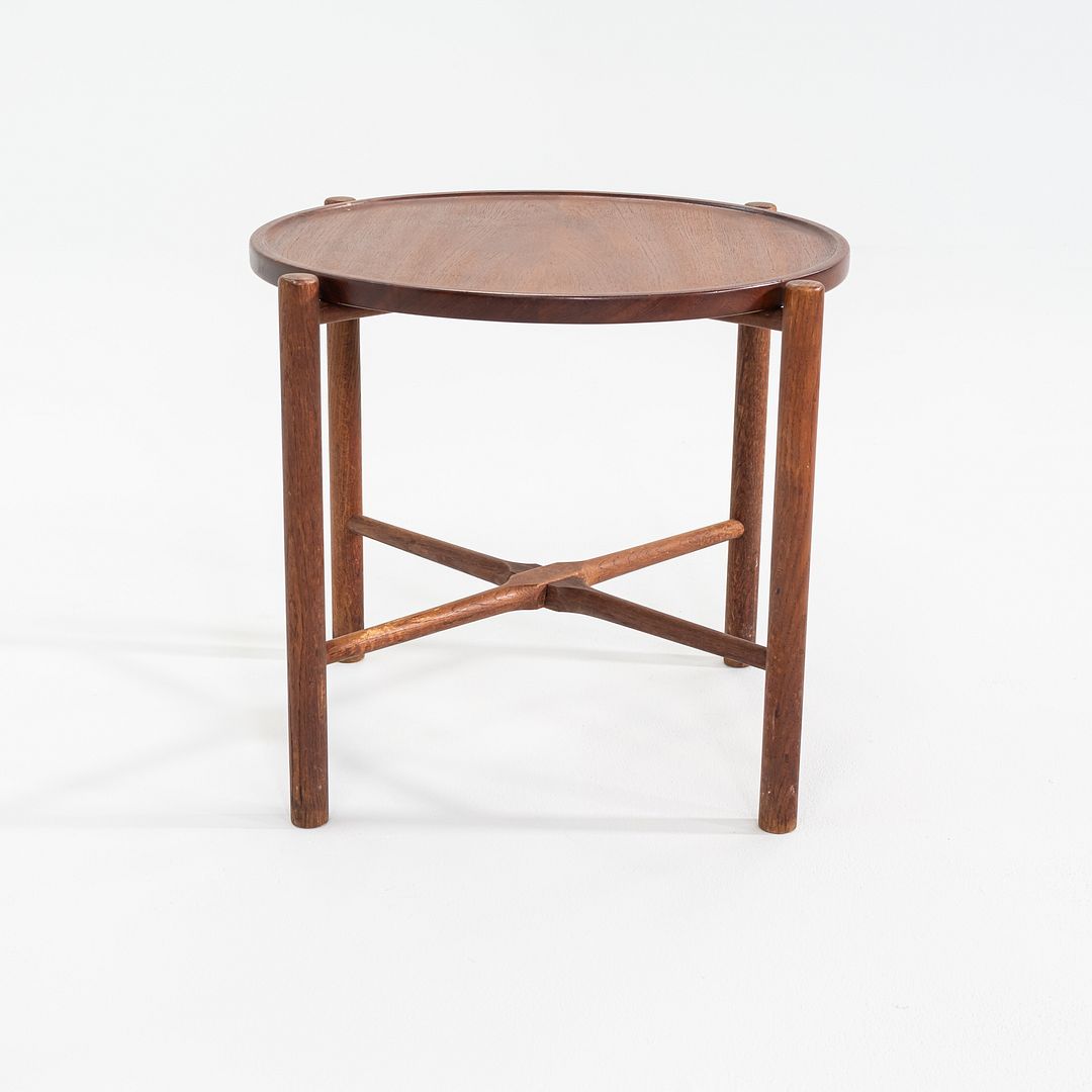 1960 PP35 Hans Wegner for Andreas Tuck Tray Top Occassional Table in Teak & Oak