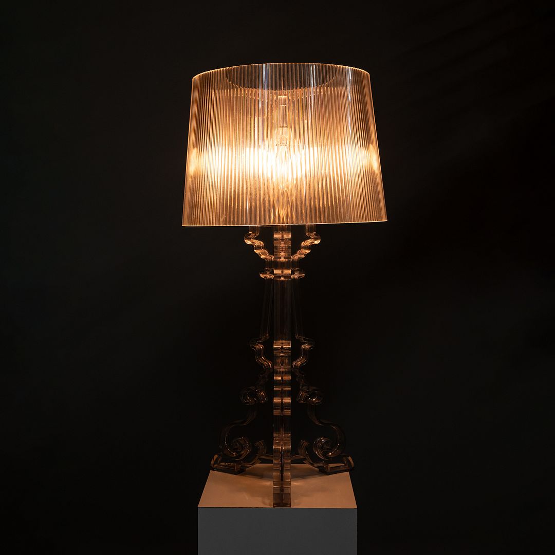 C. 2004 Ferruccio Laviani for Kartell Bourgie Table Lamp in Clear Made in Italy