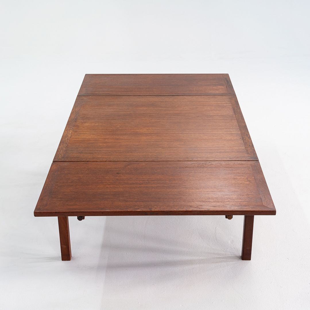 1960s Borge Mogensen for Fredericia Stolefabrik Drop Leaf Coffee Table 31x63"