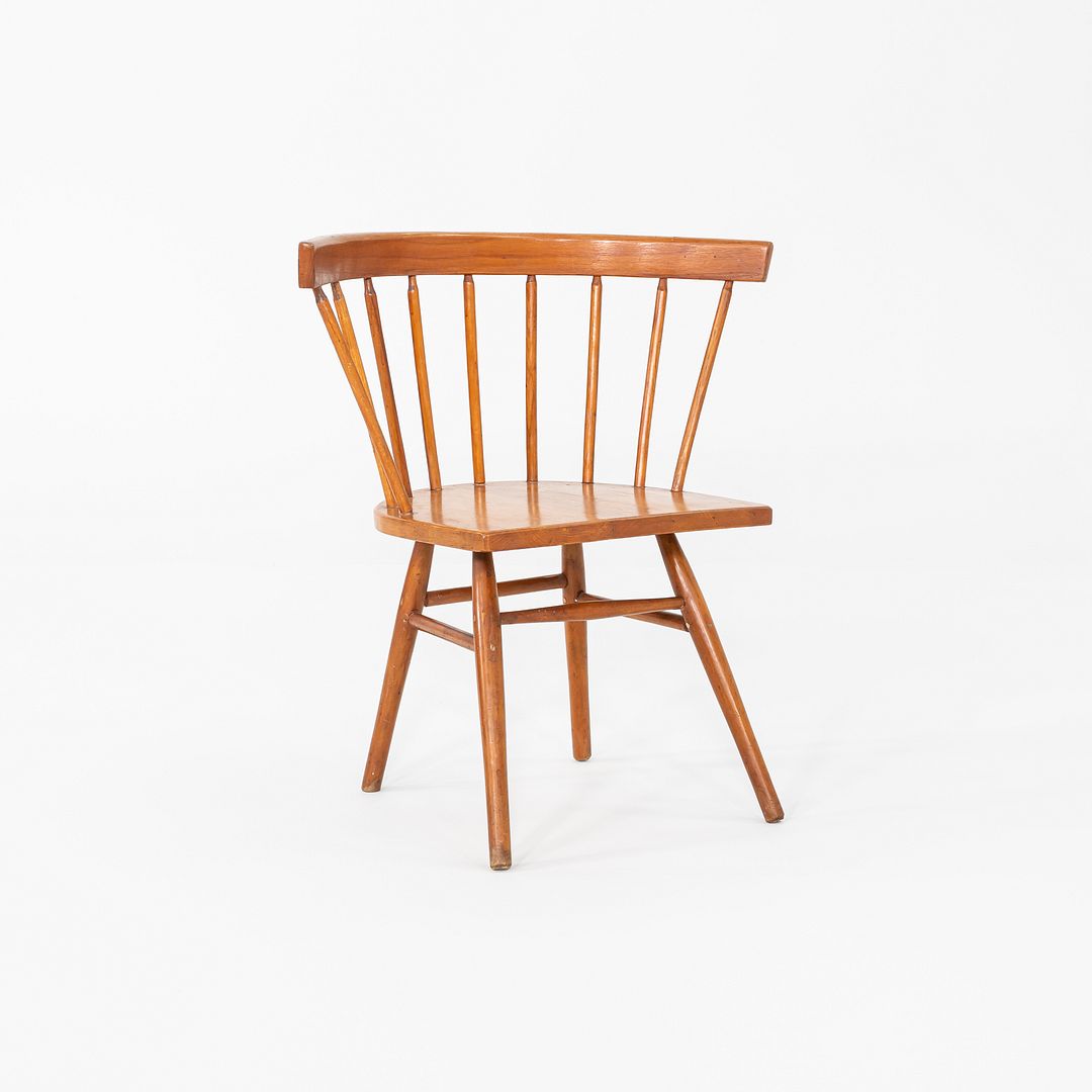 1949 George Nakashima for Knoll N19 Straight Chair in Solid Birch Early Example