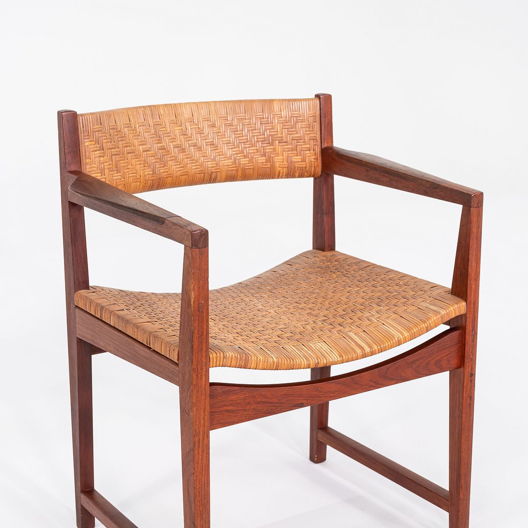 C. 1958 Peter Hvidt & Orla Molgaard-Nielsen for Soborg Dining Arm Chair in Teak