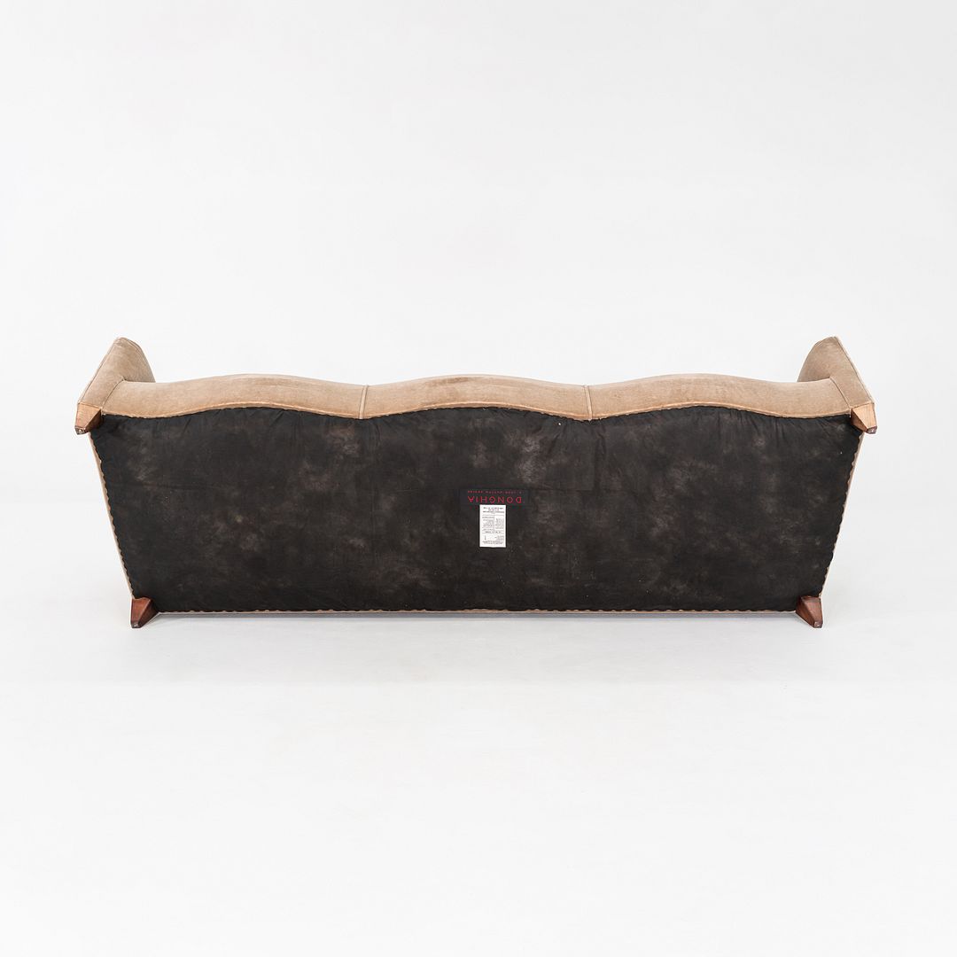 2000s John Hutton for Donghia Three Seat Serpentine Sofa in Tan Fabric 2x Avail