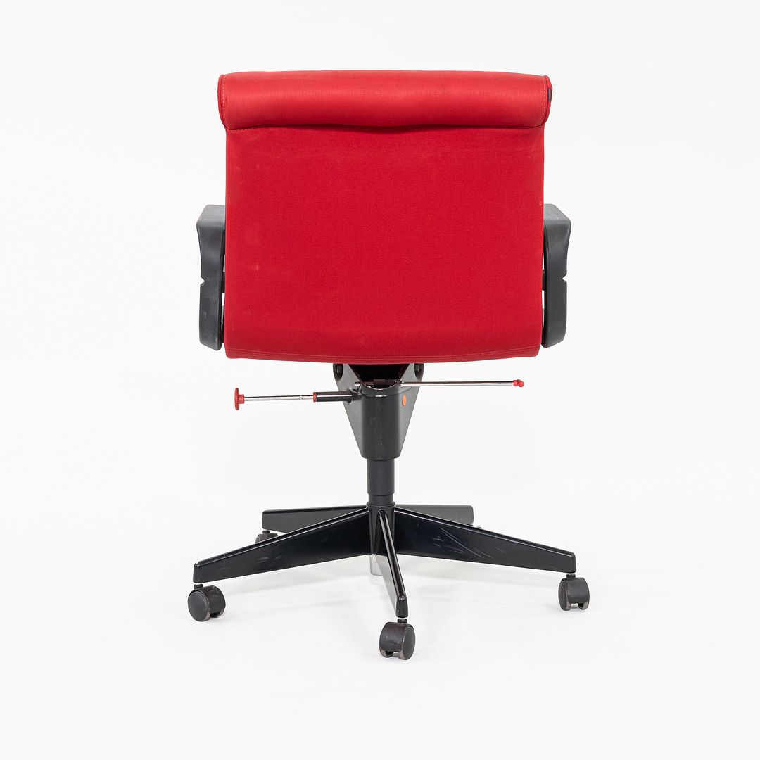 1989 Richard Sapper for Knoll Management Desk Chairs in Red Fabric 17x Available