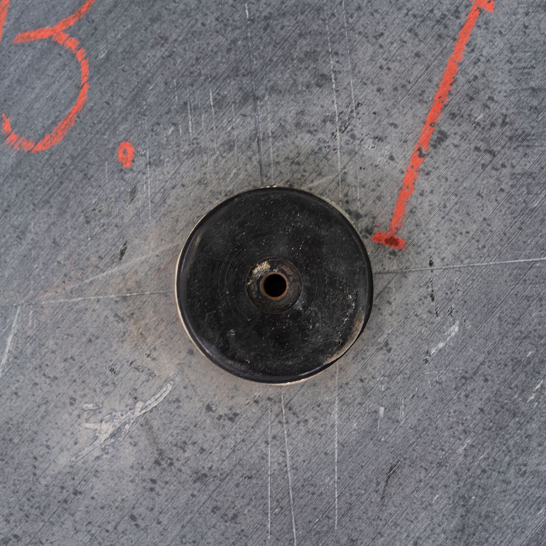 1955 Eames Herman Miller Contract Base Occasional Table w/ Black Honed Stone Top