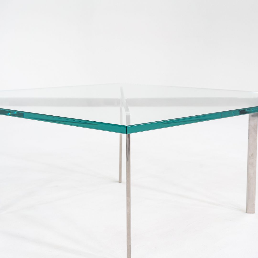 2000s Mies van der Rohe for Knoll Barcelona Coffee Table Stainless Steel & Glass