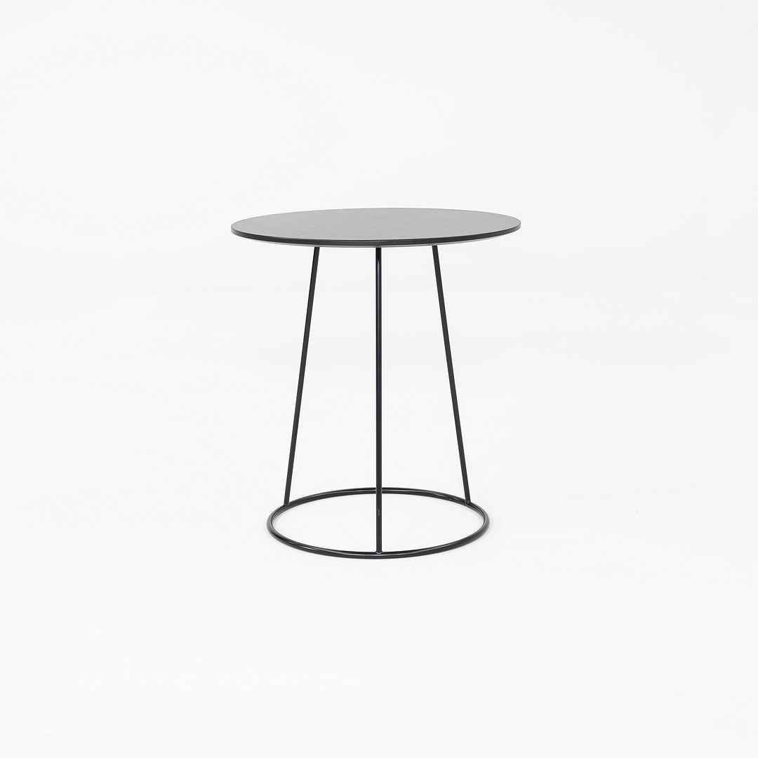 2019 Pair of Monica Forster for Swedese Breeze Side Tables in Black Wood 18 in