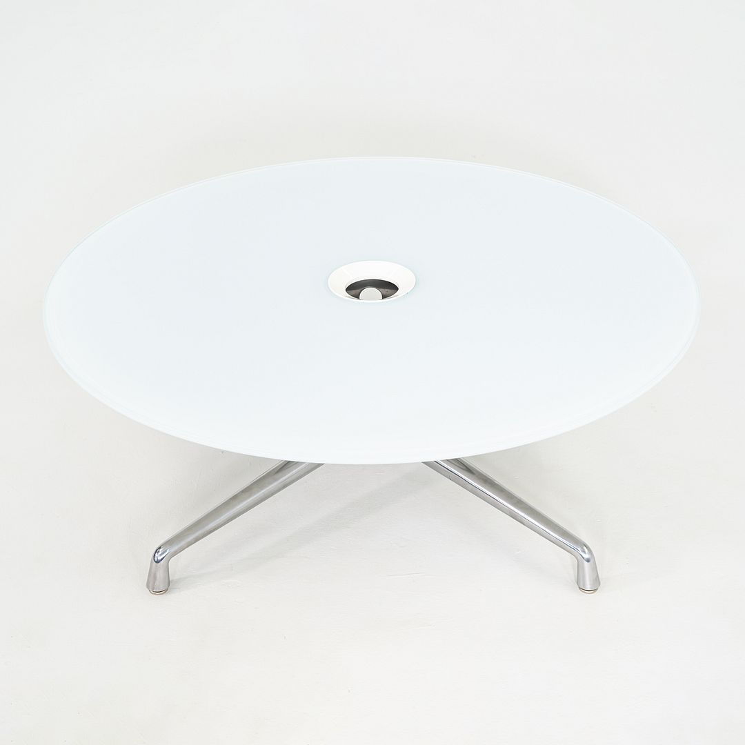 2013 Scott Wilson for Coalesse SW_1 Coffee Table with Round Glass Top 42 inch