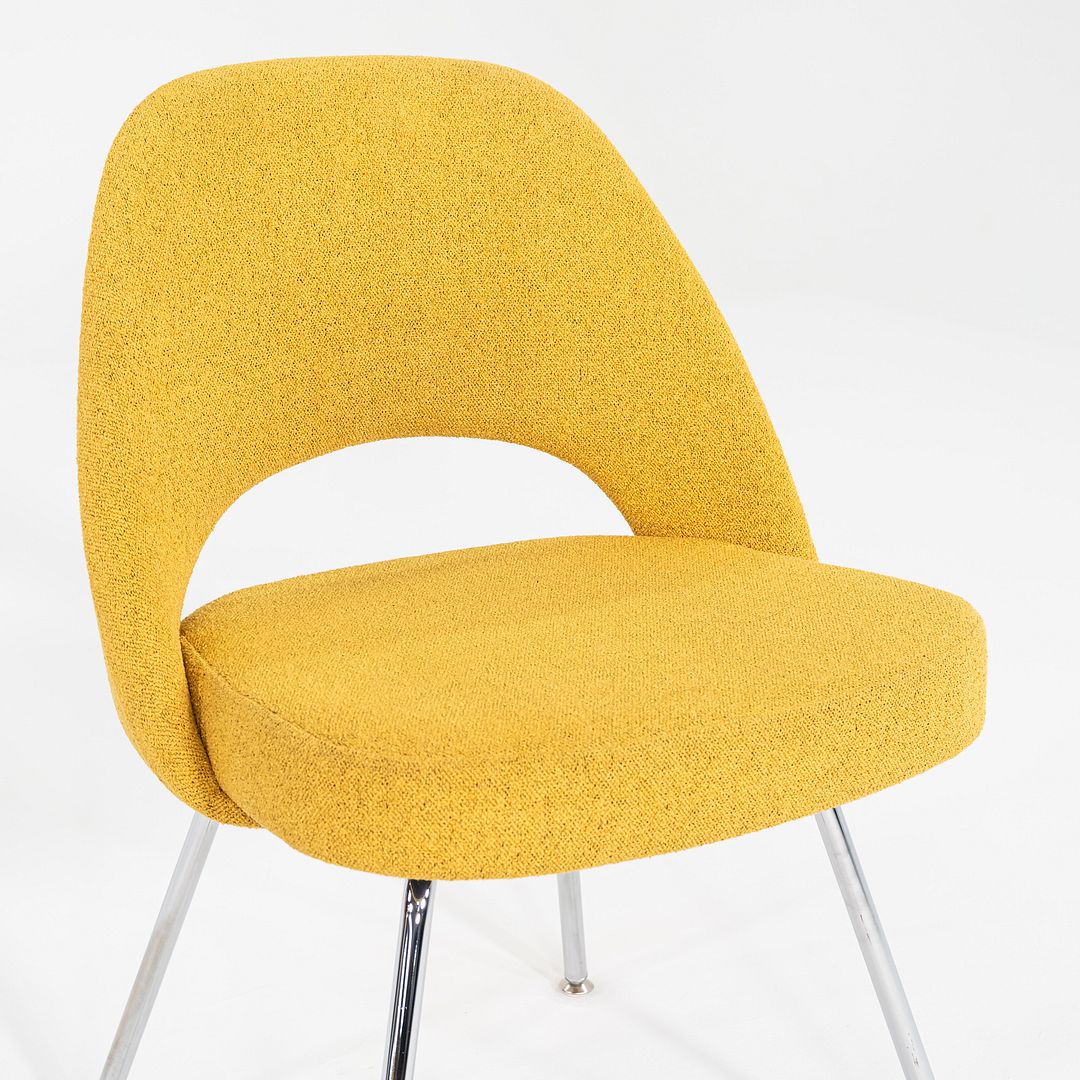 2021 Eero Saarinen for Knoll Armless Executive Dining Chair in Yellow 13x Avail