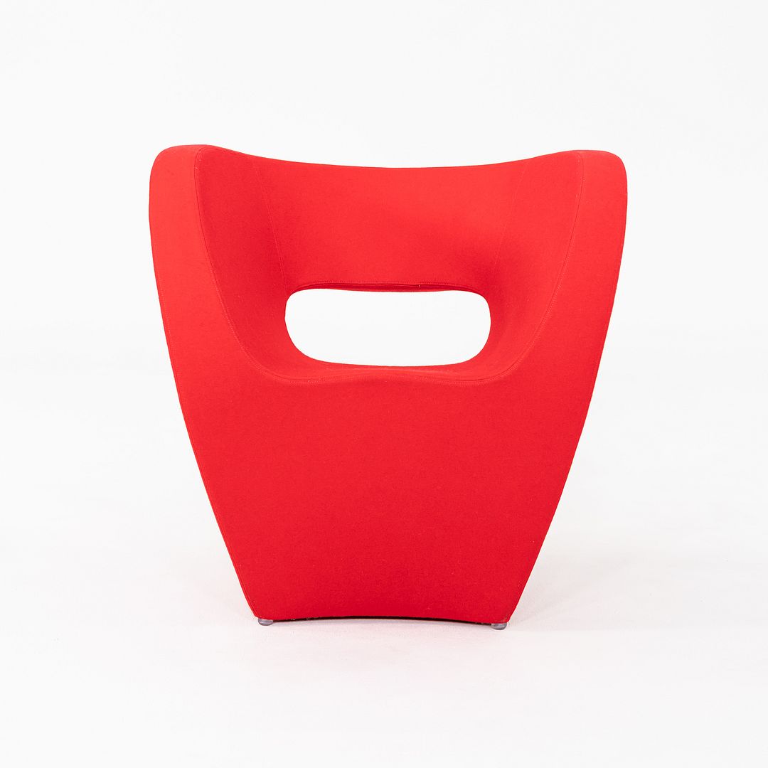 2020s Pair of Ron Arad for Moroso Victoria and Albert Easy Lounge Chairs in Red