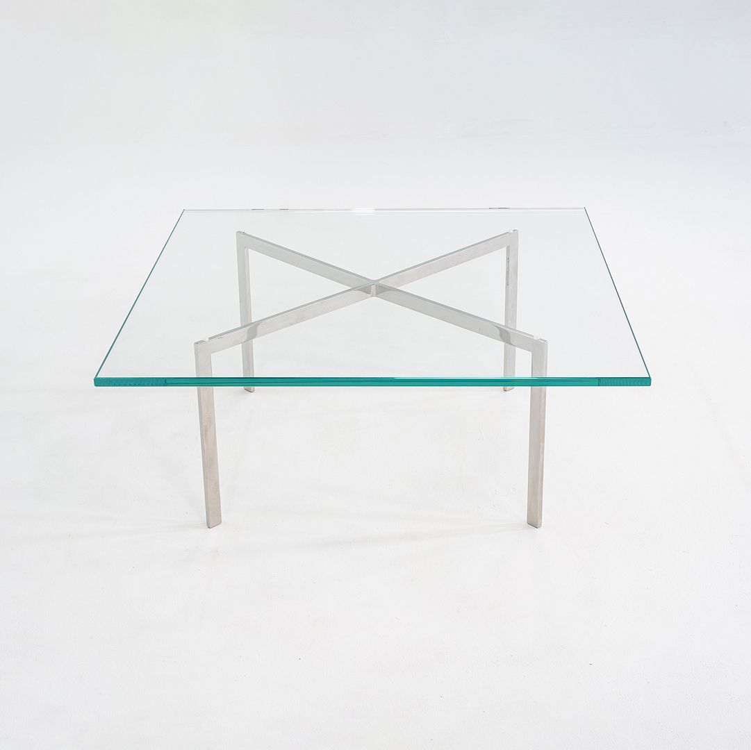 2000s Mies van der Rohe for Knoll Barcelona Coffee Table Stainless Steel & Glass