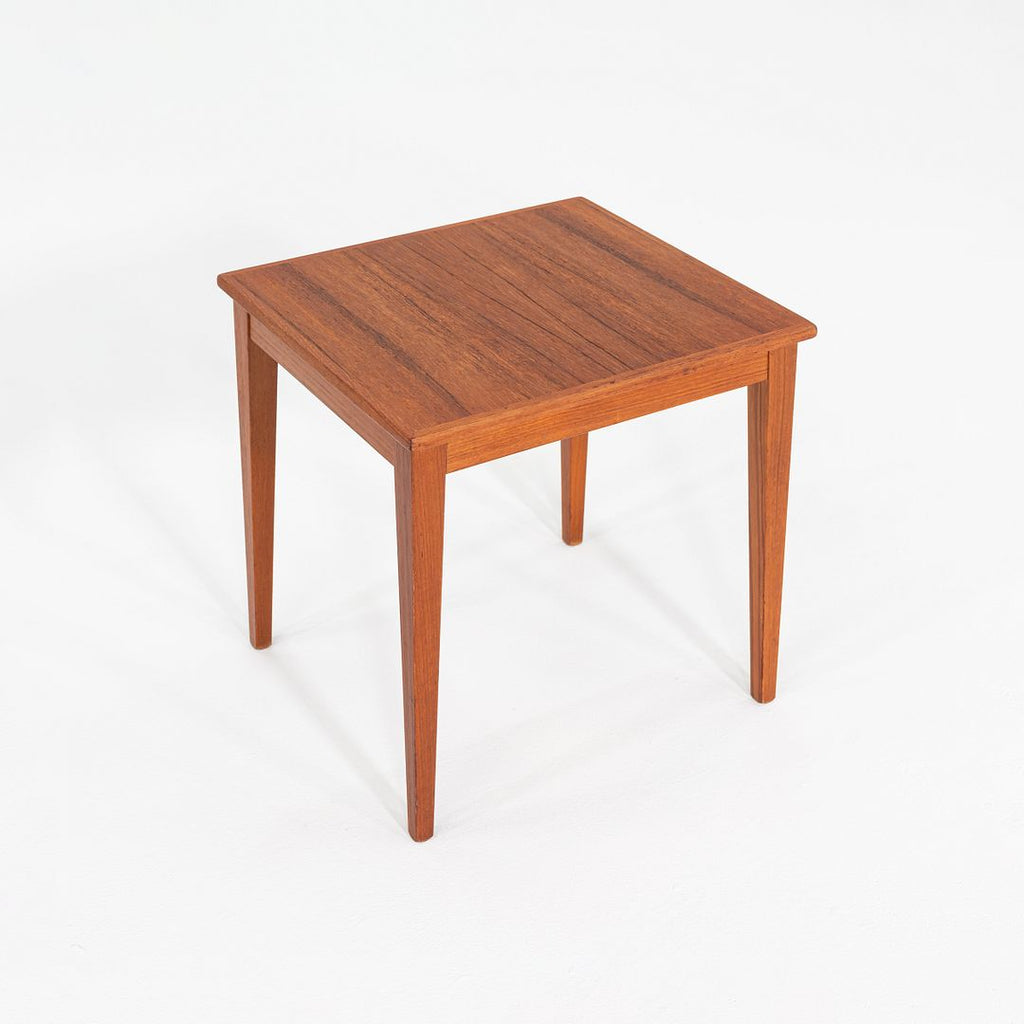 1960s Teak End Table by Kvalitet Form Function of Denmark 15 x 15 x 14 Inches