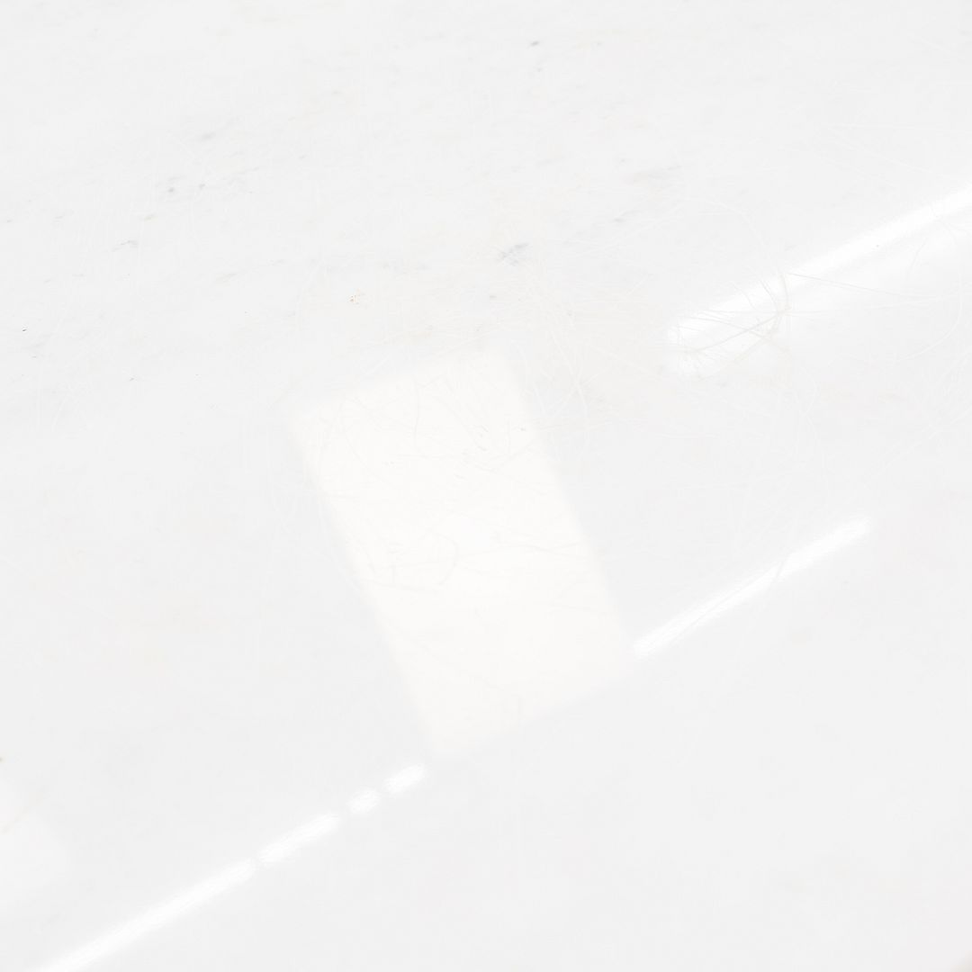 1965 Pair of Custom Marble and Steel Square Side Tables from Yamasaki Building