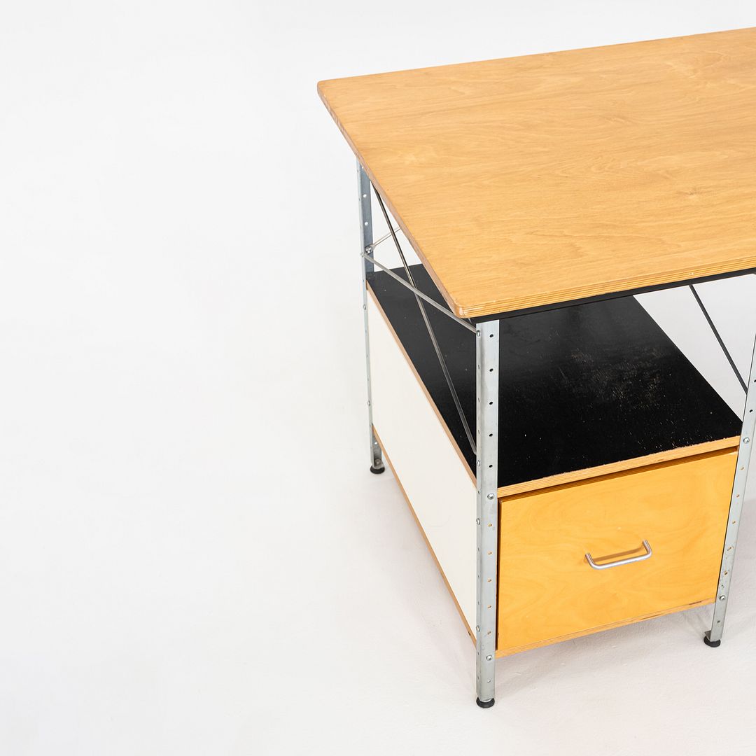 SOLD 2000s Charles and Ray Eames for Herman Miller EDU Multicolor Desk w/ File Drawer
