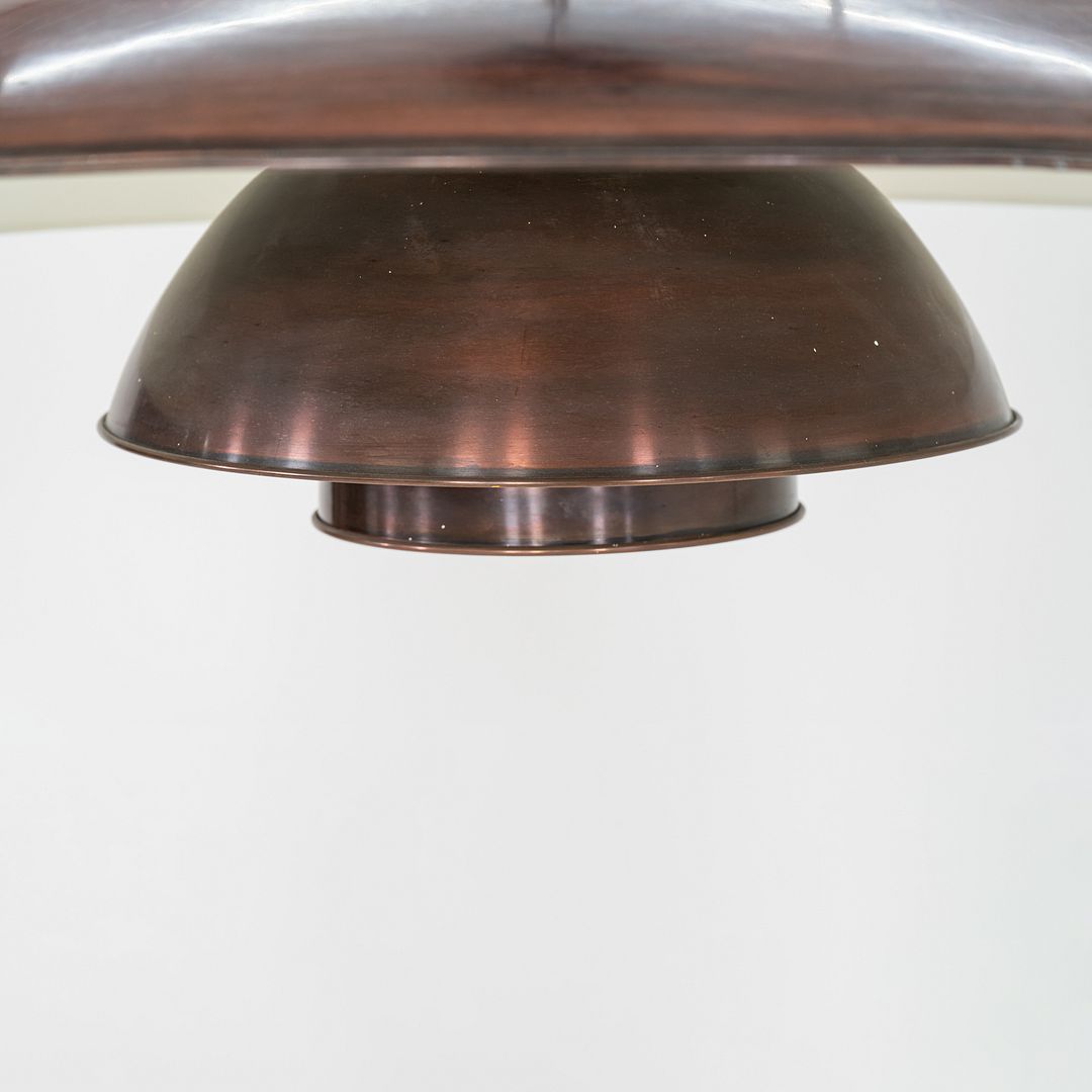 1930s Poul Henningsen Louis Poulsen Copper 'Tennis Lamp' Pendant Model PH 8/6