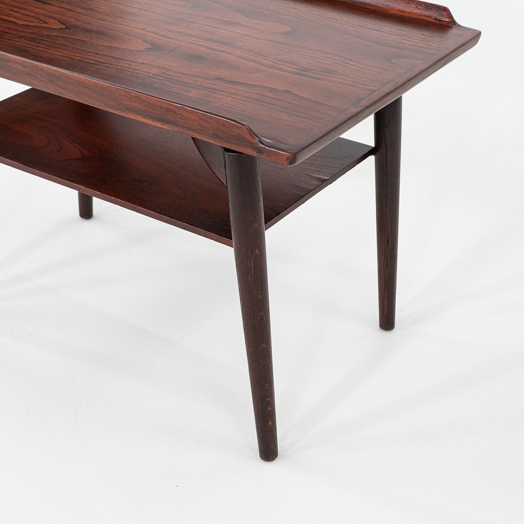 1960s Arne Vodder for George Tanier T9 Side / End Table Teak & Oak 30x19 Inches