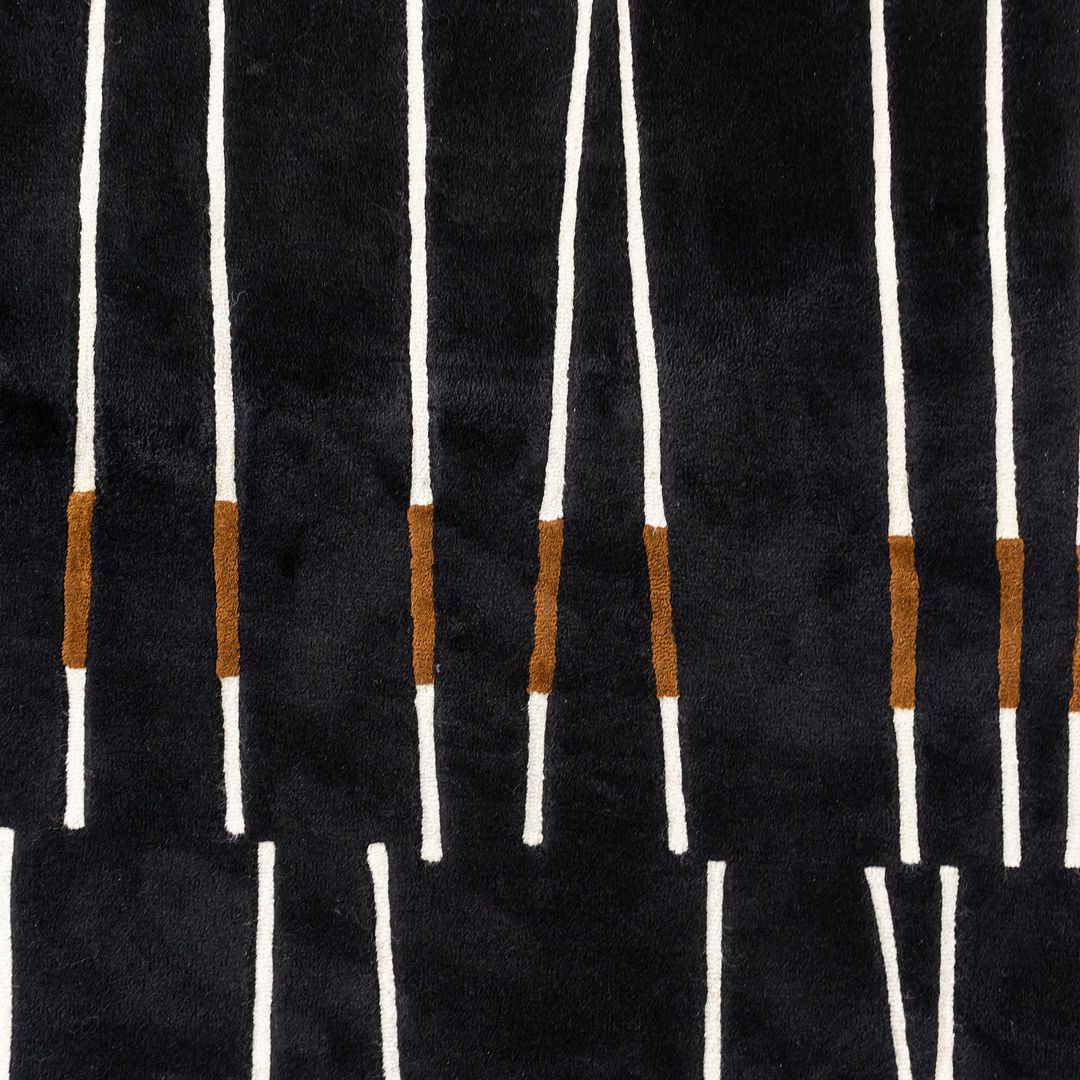 2000s Studio DR DellaRobbia Lanzo Rug 88x43" Hand Tufted in New Zealand Wool