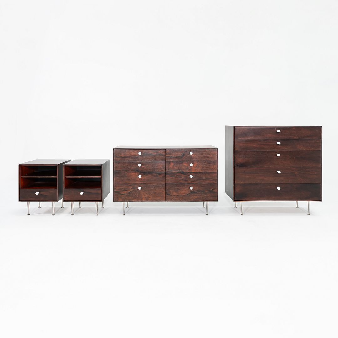 1950s George Nelson for Herman Miller Thin Edge Rosewood 5221 8-Drawer Dresser