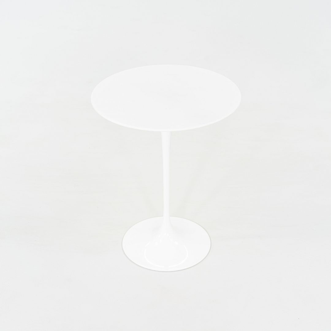 C. 2022 Eero Saarinen for Knoll Tulip Side Table in Lasa Classico Marble 16" Top