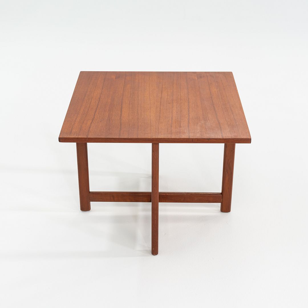 1960s Durup Polstermobelfabrik Danish Teak Square End or Side Table 24.5 inches