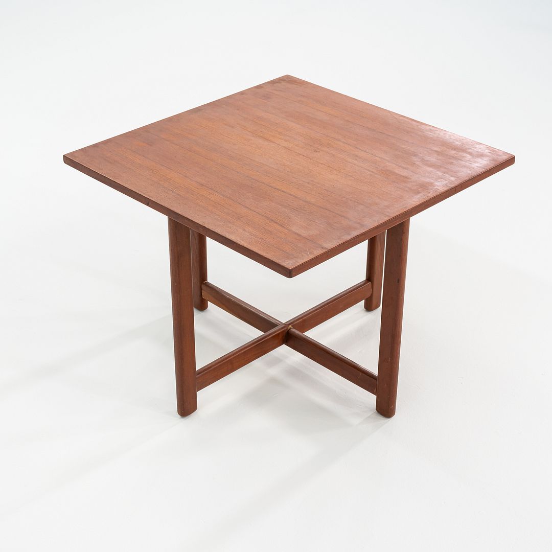 1960s Durup Polstermobelfabrik Danish Teak Square End or Side Table 24.5 inches