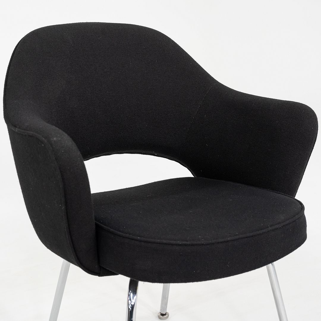 1960s Eero Saarinen for Knoll Dining Arm Chair in Grey Hopsack 8x Available