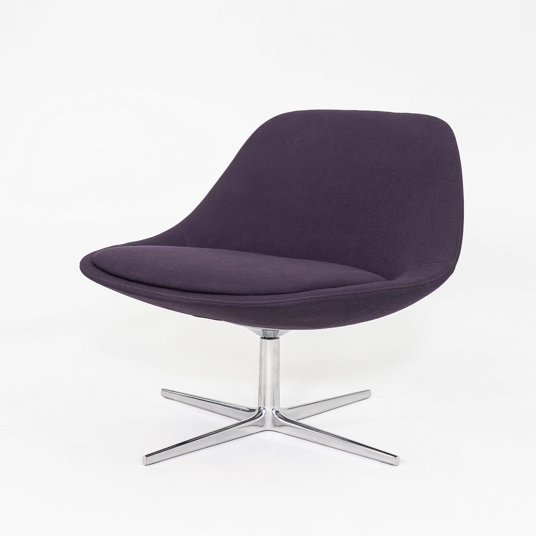 2010s Pair of Noé Duchaufour-Lawrance Chiara Swivel Lounge Chairs for Bernhardt