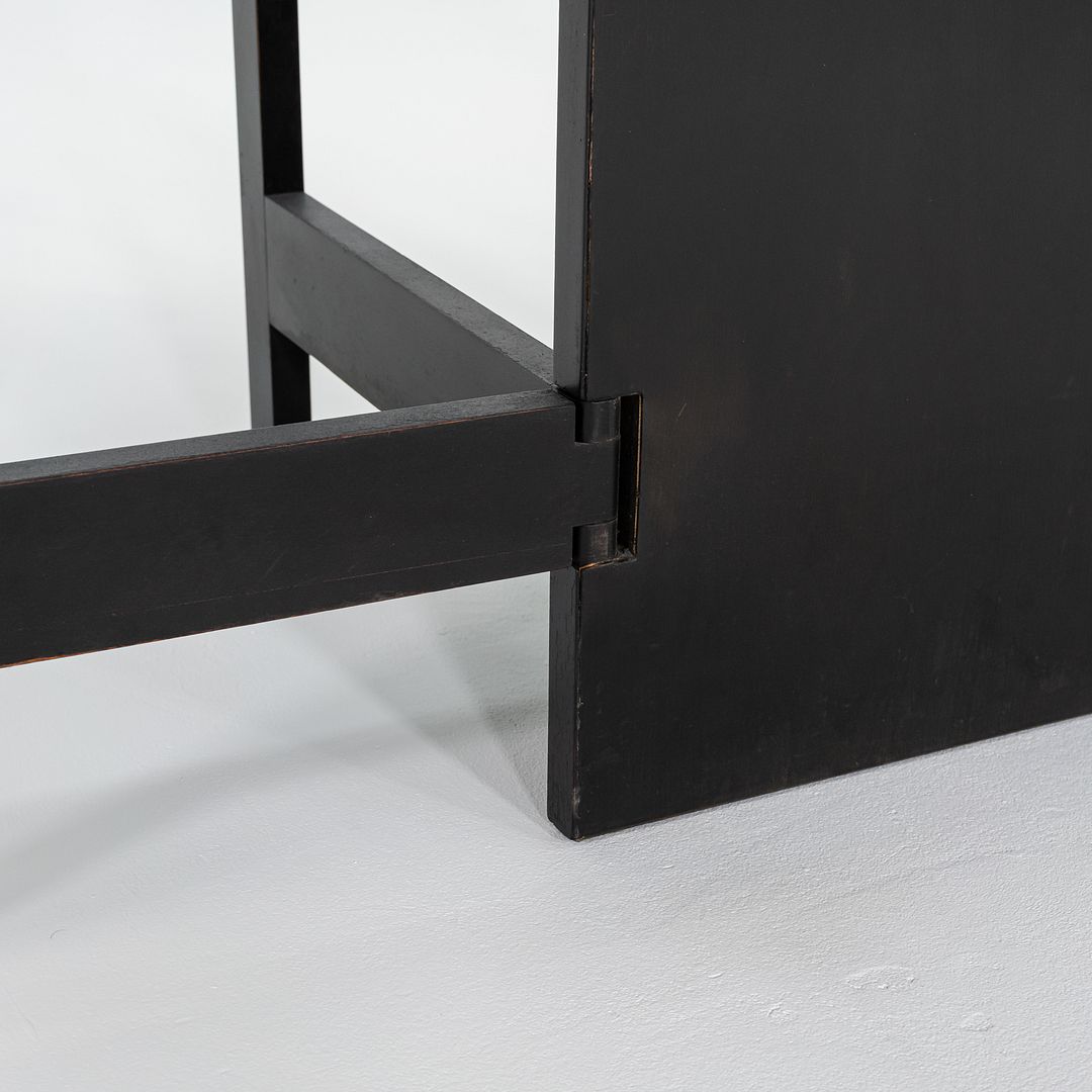 C. 1954 George Nelson Herman Miller Gate Leg Dining Table Ebonized, Model 4656