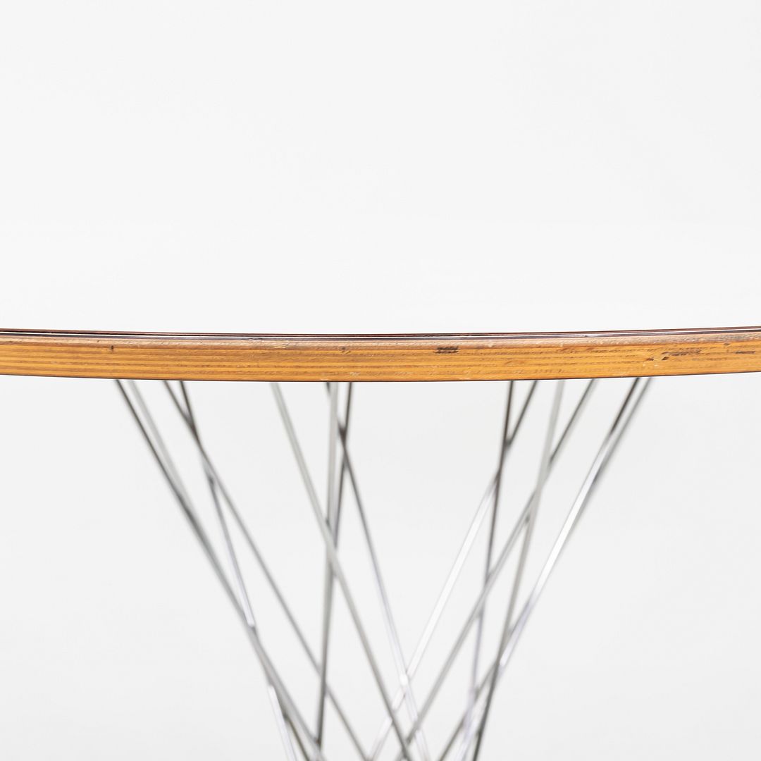1970s Isamu Noguchi for Knoll 48" Cyclone Dining Table with White Laminate Top