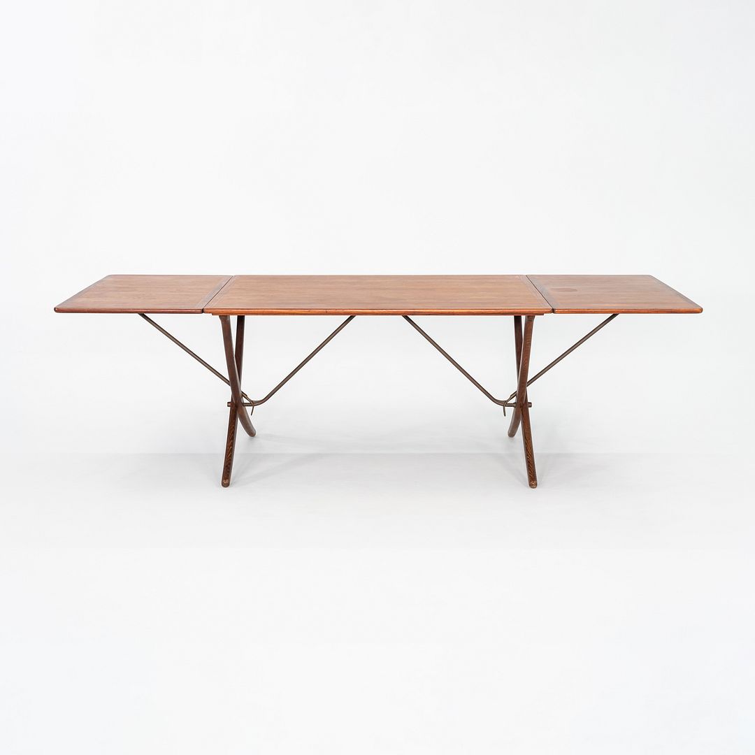 1960s Hans Wegner for Andreas Tuck AT-304 Teak Dining Table w/ Drop-Leaf Ext