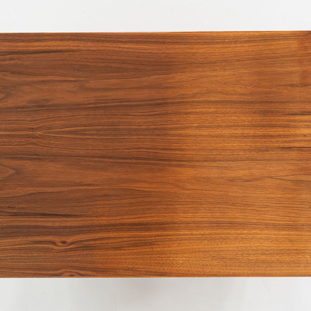 1970s Jens Risom Designs Walnut 29 Inch Cabinet / Mid-Century Modern Book Shelf