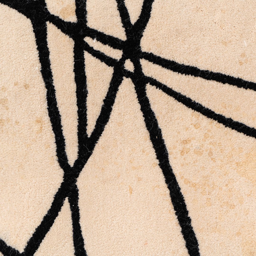 2000s DellaRobbia Studio DR Nest Wool Area Rug 12x12 feet in Warm Wood Tones