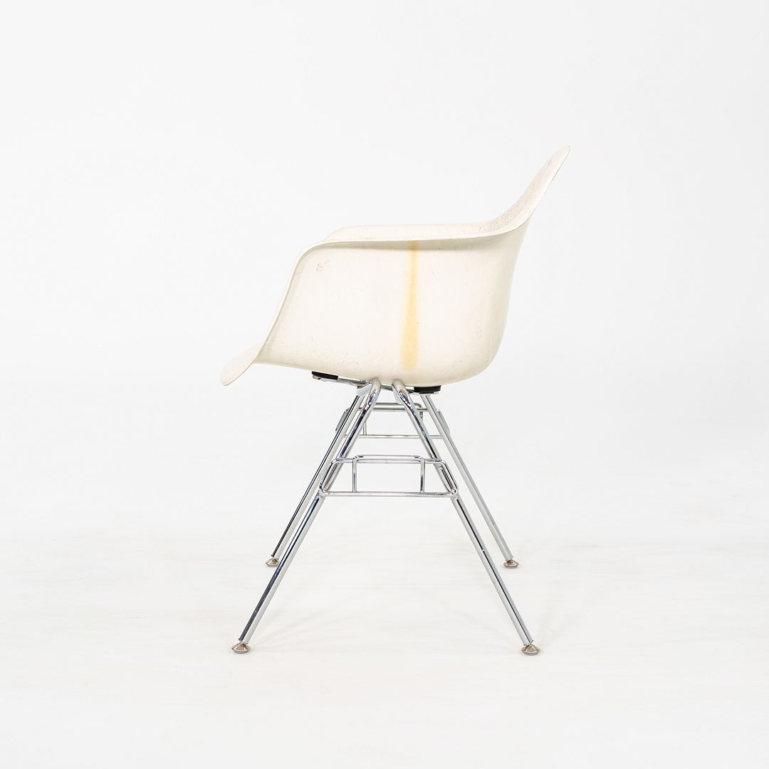 1960s Herman Miller Eames Fiberglass Arm Shell (no base) in Parchment Fiberglass 45x Available