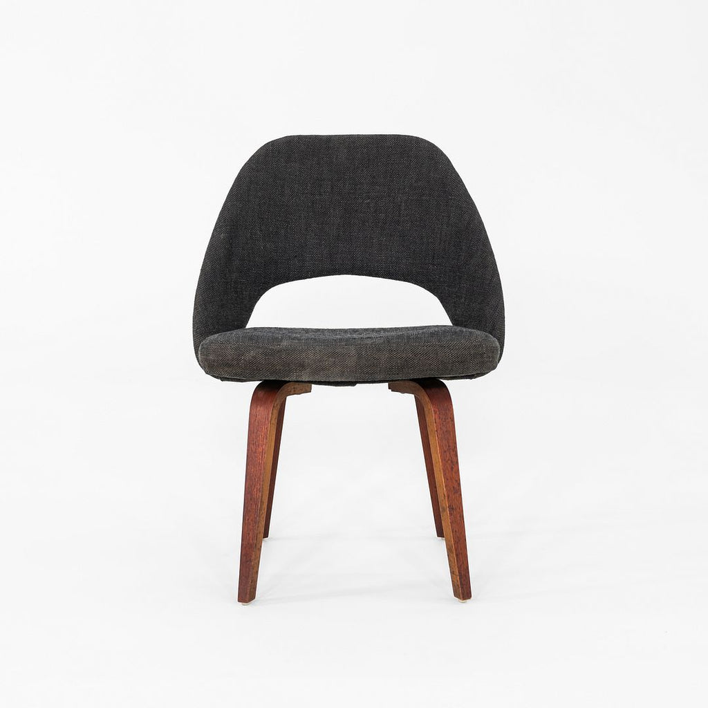 1960s Eero Saarinen for Knoll Armless Executive Dining Chair with Wooden Legs