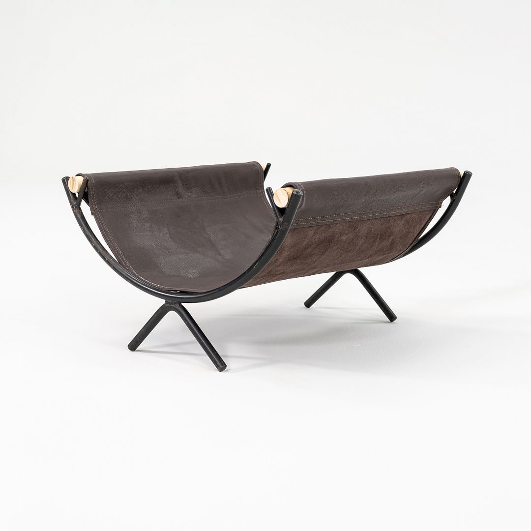 1950s Nelson Fireplace Caddy by George Nelson for Howard Miller in Wrought Iron